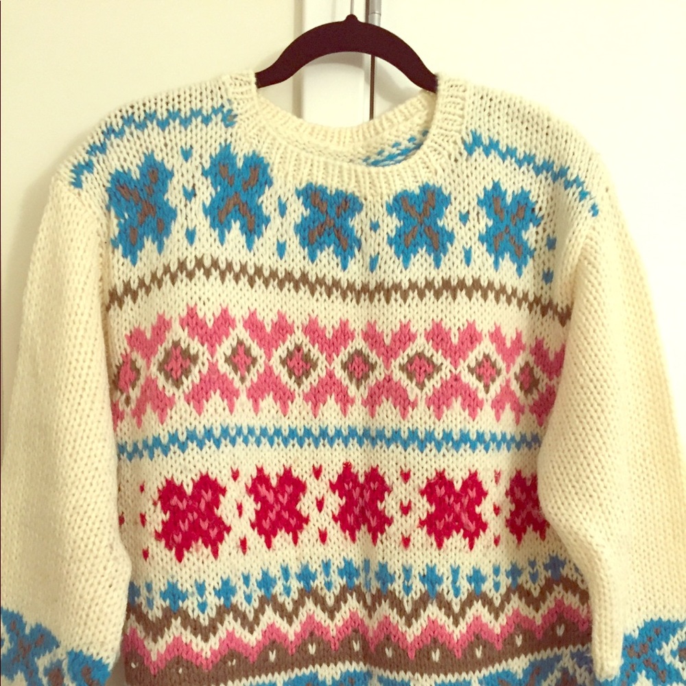 Warm patterned sweater
